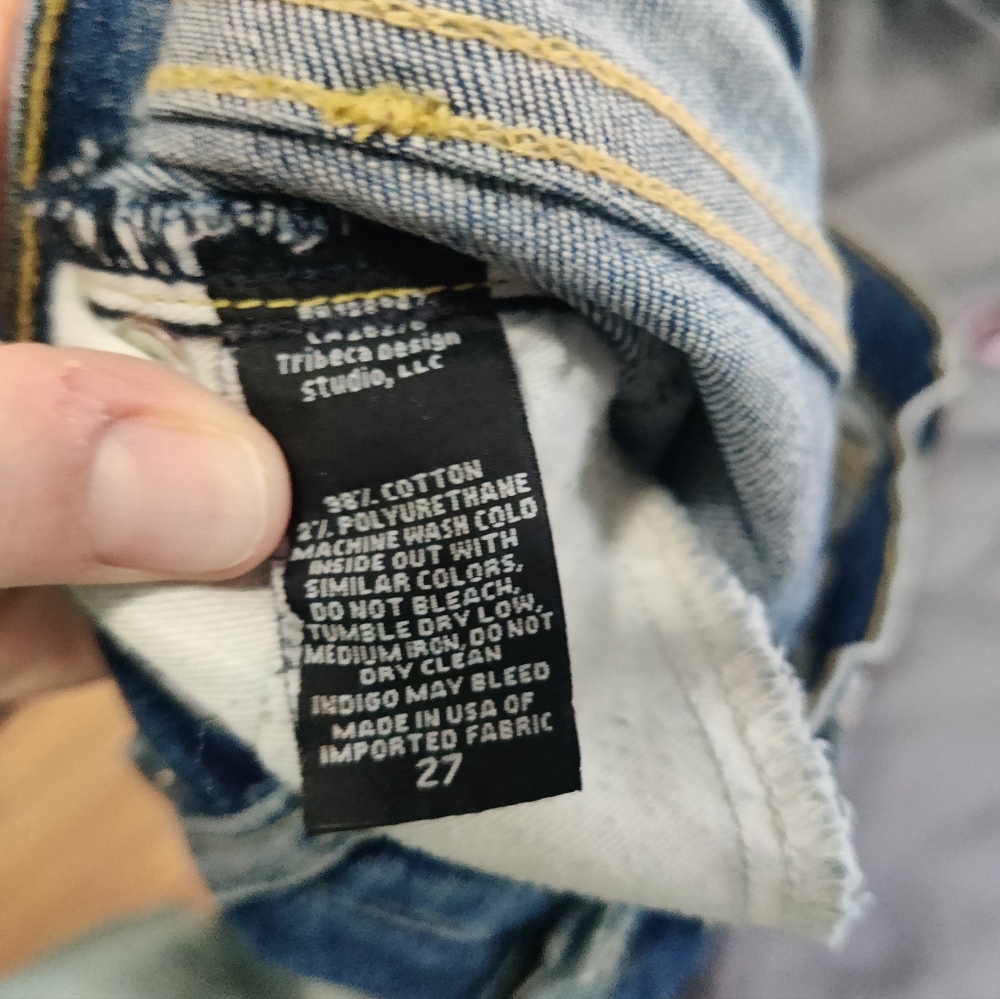Nili Lotan Mid Rise Distressed Jeans - Picture 8 of 14